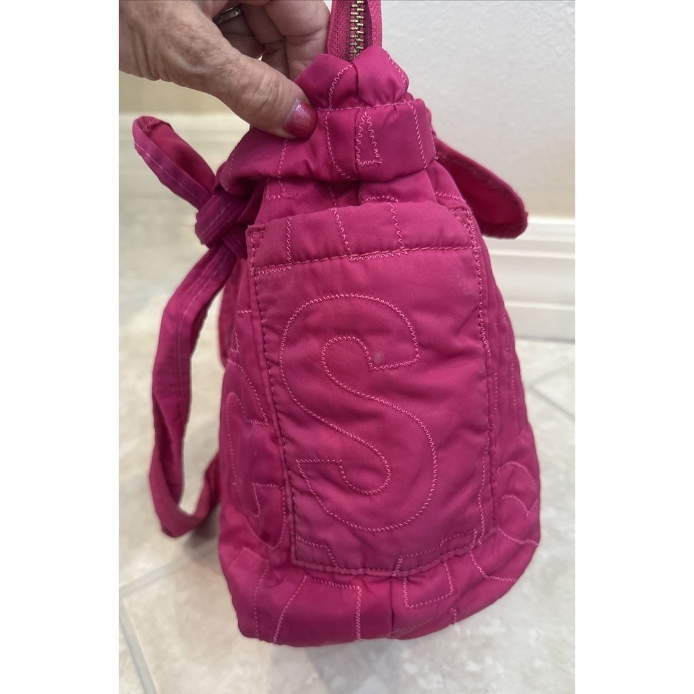 Marc by Marc Jacobs Workwear Pink Quilted Puzzle Shoulder Bag Tote Medium Logo - Picture 5 of 15
